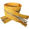 NEFLUM 30/40/50/60/70/80cm 5# Cerniera in Metallo Dorato con Chiusura Automatica Aperta Colorata per Cerniere per Abbigliamento Fai-da-Te, Giallo, 80cm