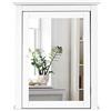 GIANTEX Armadietto a Specchio per Bagno, Mobiletto a Muro in MDF, con Ripiano Regolabile in Altezza, Pensile a Parete, 56 x 15 x 69 cm, 4 Colori (bianco)