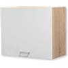 Stella Trading ANDY, eleganteo mobile pensile da cucina in simil rovere Sonoma, bianco opaco, pensile da cucina molto capiente con ampio spazio interno, 60 x 50 x 31 cm (L x A x P)