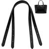 PH PandaHall 2pz Manici per Borse in Pelle Nero 44.7cm Cinghia per Borsa in Pelle di Vacca, Cinghia di Ricambio per Borsetta Borsa Tote e a Spalla Portafoglio Riparazione Borse