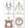 Pandawal Set di bellissime stampe decorative per camerette dei bambini in formato DIN A4