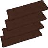 SuperKissen24. Set di 4 Cuscino Lungo per Panchina da Giardino 120x38 cm Resistente e Comodo per Panca da Esterno ed Interno - Marrone