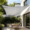 LONGCAO Rete Ombreggiante 150 x 180 cm 220 G M² Telo da Sole in HDPE Protezione Solare Respirante Anti Uv, Vari Formati Teli Ombreggianti per Giardino Balcone Terrazza, Grigio