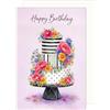 Edition Seidel Premium Biglietto di auguri di compleanno con busta. Auguri di buon compleanno Happy Birthday per uomo donna amici torte fiori elegante (G4251 SW026)