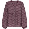 ONLY Onlnova Life Vis L/S Ebba Top, Cabernet, L Donna