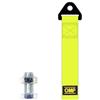 AS ADESIVI SICUREZZA StickersLab - Cinghia in tessuto Ganci Traino Paraurti Anteriore e Posteriore Racing (Giallo fluo)