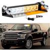 Lcxecnw Luci stroboscopiche del parabrezza a LED bianco ambrato,Luci stroboscopiche di emergenza sul cruscotto con ventose,Pericolo sicurezza avvertimento traffico consigliere luci per camion,veicoli