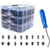 ANCLLO 625Pcs Rivetti in plastica per auto Elementi di fissaggio Push Type Pin Rivetti Clips Kit di rifinitura per Toyota, Honda, Buick, BMW, Daewoo, GMC, Jeep Suzuki e Mazda