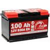 SPEED ART OF SPARE PARTS BATTERIA AVVIAMENTO AUTO ORIGINALE SPEED L4 100AH 12V 830A CON POLO POSITIVO A DESTRA