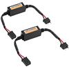 Qiilu H7 LED Canbus Decodificatore a LED, dispositivo di decodifica faro Canbus a LED 2 pezzi, resistenze anti-sfarfallio, cancellatore di errori in PVC per H7