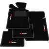 Somer Car Kit Tappetini Auto compatibili con Alfa Romeo Giulia Nuova Super 1972-1977 | Set Tappeti in Moquette, ricamo GT Sport, Tappeto auto su misura
