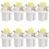 A2ZWORLD Kit da 8 Pezzi Led T5 B8.5D, Lampadina COB per Cruscotto e Strumentazioni Auto, 12V 0.6W 40Lumens, B8,5D 18mm (Luce Bianco 6500K)