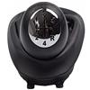 DHWUIASF Pomello del Cambio A 5 Marce con Cuffia Copri Bagagliaio per Renault per Megane II per Clio 2 3 per Scenic II 2001 2002 2003 2004 2005 2006 2007 2008 2009 Accessori