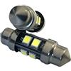 CARALL 24V Lampada Led Siluro T11 C5W smd 2835 No Polarita 360 Gradi Bianco Freddo Durata Garantita (31mm)