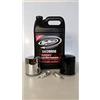 Custom Chrome Kit Tagliando per Harley Davidson TWIN CAM dal 1999 al 2017 (Olio motore RevTech, Filtro Olio MCS, Candele Champion) (FILTRO NERO)