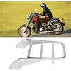 Kuuleyn Portapacchi posteriore cromato, Portapacchi posteriore Sissy Bar per moto adatto per Shadow VT750 C2 1997-2003 Argento cromato