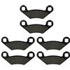 MLTLKPPVNG Pastiglie Dei Freni Per Polaris 500 Outlaw 500 2006-2007 Moto Anteriore E Pastiglie Freno Posteriore(3 Pairs)
