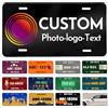 JLSKCN Targa personalizzata per la parte anteriore dell'auto Personalizzata, Aggiungi le tue personalizzate Testo, Immagine, Foto, Logo Art Etichette per auto personalizzate in metallo e alluminio da 15x30cm