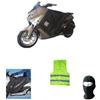 CLICK & GO COMPATIBILE CON YAMAHA NMAX 125/155 per anno dal 2015 al 2020 COPRIGAMBE R180-X TERMOSCUDO TUCANO URBANO COPERTA TERMICA IMPERMEABILE INTERNO IN ECO PELLICCIA SPECIFICO PER SCOOTER