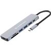 Conceptronic DONN19G replicatore di porte e docking station per laptop Cablato USB 3.2 Gen 1 (3.1 Gen 1) Type-C Grigio