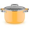 WMF Fusiontec Mineral Pro, Kochtopf mit Deckel, 20 cm, Mango Yellow 3201114162 4000530760586