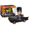 Funko Wacky Wobbler Batman 1966 Batmobile Testa checca Veicolo (confezione con segni di usura)