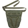 ZYNCUE Borsa portautensili da giardino portatile, per uso intensivo, 8 tasche in tela cerata con cinghie regolabili, per giardinaggio e legna da ardere