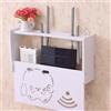 Lecreatekit Scatola di stoccaggio per cavi e router, elegante scatola a livelli per router WiFi sospesa, supporto per scaffale a parete montato per la casa (2#)