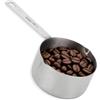 Beufee Misurino in Acciaio Inossidabile, 250ml Cucchiai Dosatori Misurini in Metallo Con Bilance E Anelli Di Conservazione Misurino per Bocca a Doppia Bocca Forniture Da Cucina(1 Measuring Cup)