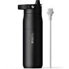 BRITA LARQ Essential - Borraccia (680 ml), in acciaio inox, isolamento a doppia parete (24 ore freddo), con cannuccia e manico rimovibile Soft Touch, lavabile in lavastoviglie