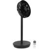 VONROC BREEZE Ventilatore senza fili Silenzioso - 24 Velocità, 3 Modalità - Touch & Telecomando - Oscillante, Portatile, da Tavolo o Pavimento - Ricaricabile e Compatto Nero