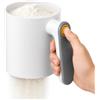 BTBHIHO Colino elettrico per farina, setaccio per farina alimentato a batteria, rete in acciaio inox, utensile da forno, setaccio, utensile per cottura e cottura a mano, spargitore in polvere, colino, può