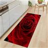 Generic Tappetini da cucina, 40 x 120 cm, antiscivolo, lavabili, con rose e fiori, tappetini da cucina, antiscivolo, assorbenti, per cucina, sala da pranzo, corridoio