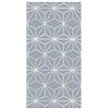 Panorama Tappeto Vinile Cucina Bagno - Varie Dimensioni - (Stelle Geometriche Blu 40x80 cm)