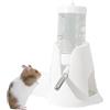 CutitiUU 80 ML Bottiglia d'acqua per criceti,Bottiglietta Acqua Criceto,Fontana automatica per criceti,Borraccia Chickadee, dispenser per acqua per gerbilli,supporto per bottiglie,bianca (Bianco, M)