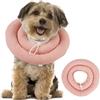Hjumarayan Collare Post Operatorio, per Cani per Collo e Parte Superiore del Corpo, Collare Elisabettiano Morbido Imbottito Impermeabile, Alternativa al Collare Rigido, Rosa Cipria S