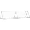vidaXL Conigliera Argento 400x105x91 cm in Acciaio Zincato gabbia per conigli da esterno casetta per animali casetta per conigli