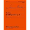 Schott Two Rhapsodies: Edited from the autograph, the engraver's copy and the original edition. op. 79. piano.