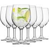 KROSNO Servo Line Calici da Acqua 250 ml, Set da 6 Calici Eleganti