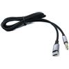 System-S Cavo audio USB 100 cm 3,5 mm jack maschio a 3.1 tipo C maschio AUX adattatore intrecciato nero