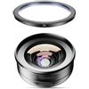 Generico Lens Kit，,Compatibile con il kit di lenti for telefono con fotocamera APEXEL HD, obiettivo macro grandangolare 10x da 120 gradi 4K + filtro a stella CPL for tutti gli smartphone(2in1 lens with cpl)