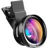 Generico Lens Kit， Compatibile con APEXEL Kit obiettivo telefono 0,45x Super grandangolare e 12,5x Macro Micro Obiettivo HD Fotocamera Lenti, compatibile con IPhone 6S 7 Xiaomi Altri telefoni cellulari