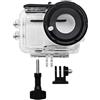 CAZSTYK Custodia trasparente per videocamere GO Snorkeling con finestra in vetro anelli antiscivolo inclusi per Go Case Custodia per fotocamera subacquea con lente in vetro