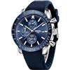 NIBOSI Orologi da uomo analogico al quarzo cronografo impermeabile data luminosa oro rosa argento orologio da polso uomo moda casual orologi per uomini classico elegante regalo in pelle oro nero