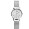 Shengke Simplicity elegante orologio da donna con cinturino a rete, elegante orologio da polso casual K006L-SILVER