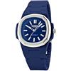 Pierre Bonnet 9292 Orologio Unisex Policarbonato con Lunetta in Acciaio - Design Ottagonale Luxury, Cassa ABS 40 mm, Miyota 2035, Water Resistant 5 ATM (Blue)