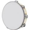 Flexzion Tamburello palmare in legno per adulti, 25,4 cm, doppia fila, 8 paia di sonagli (legno) - Tamborini rotondi a percussione, strumento musicale con zills in metallo