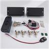 Yuemiya Set di pickup Humbucker attivi compatibili con stile EMG 81 85, nero opaco, kit di cablaggio con potenziometri da 25K, per chitarre elettriche St HH e la maggior parte delle chitarre elettriche HH