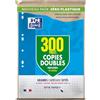 Oxford Set di 300 pagine copie, doppie quadretti, formato A4 (21 x 29,7 cm) perforate