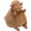 Wild Republic Flipkins Highland Cow, Peluche, 12 cm, Giocattolo di Peluche, Imbottitura da Bottiglie d'Acqua Riciclate